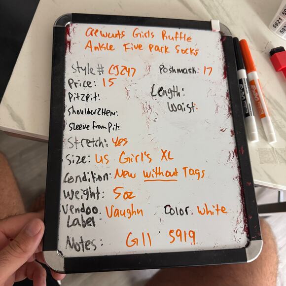 Crewcuts Girls Ruffle Ankle Five Pack Socks US Girl's XL New - Picture 5 of 5